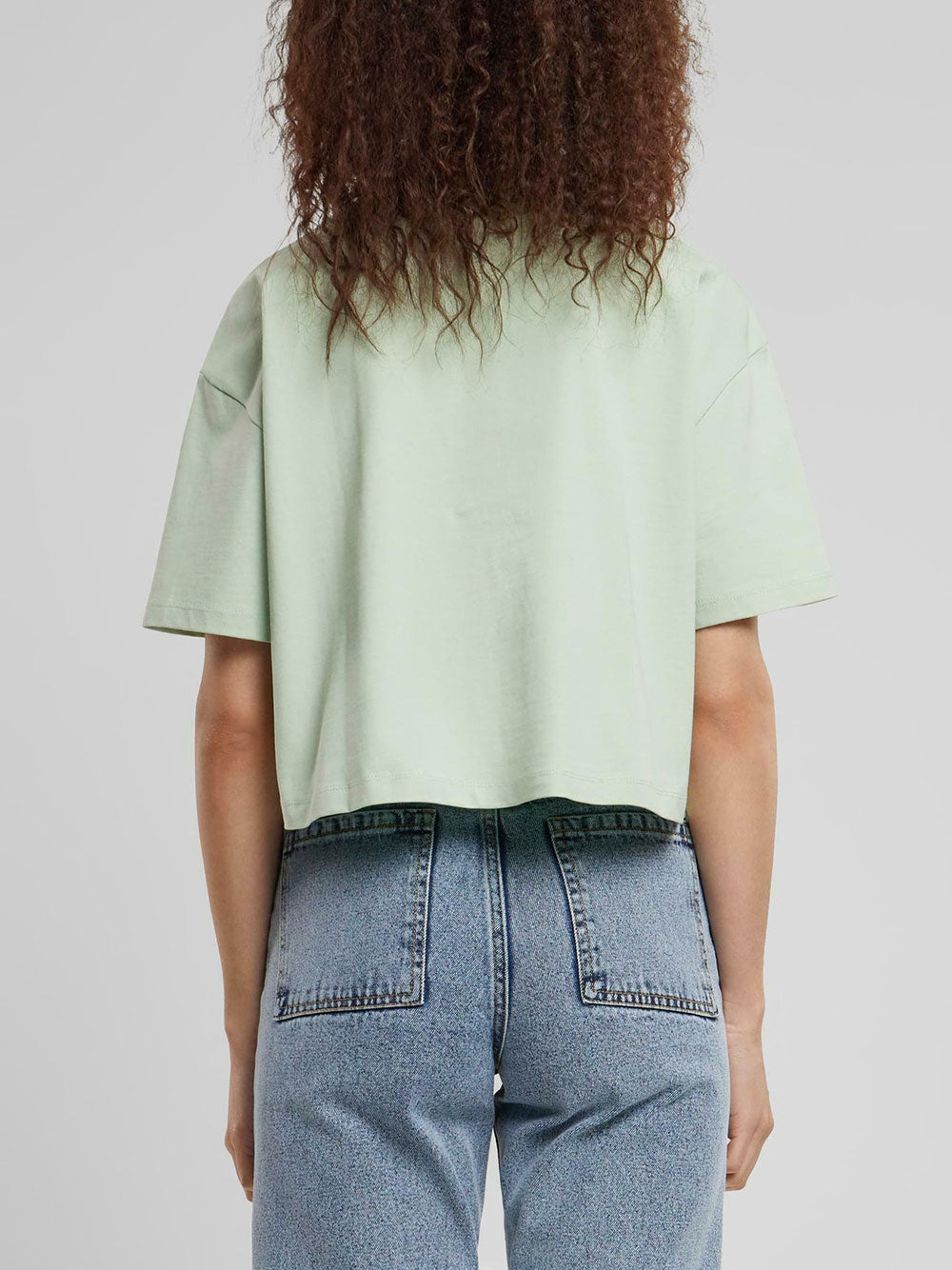 T-shirt Karl Kani Small Signature Crop da Donna - Verde