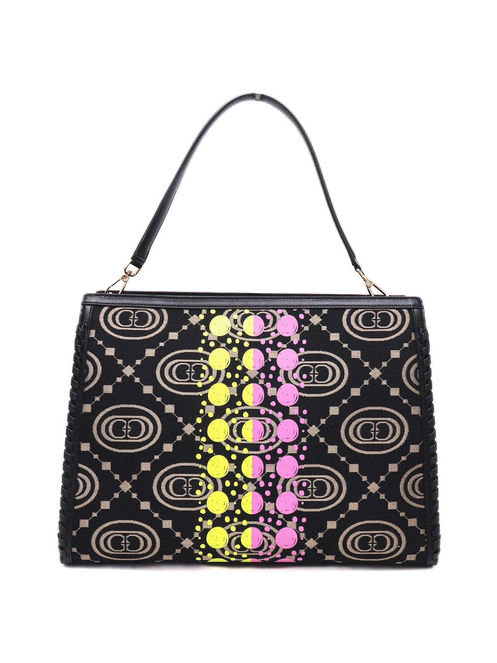 Borsa Shopper La Carrie Monogram Big da Donna - Nero