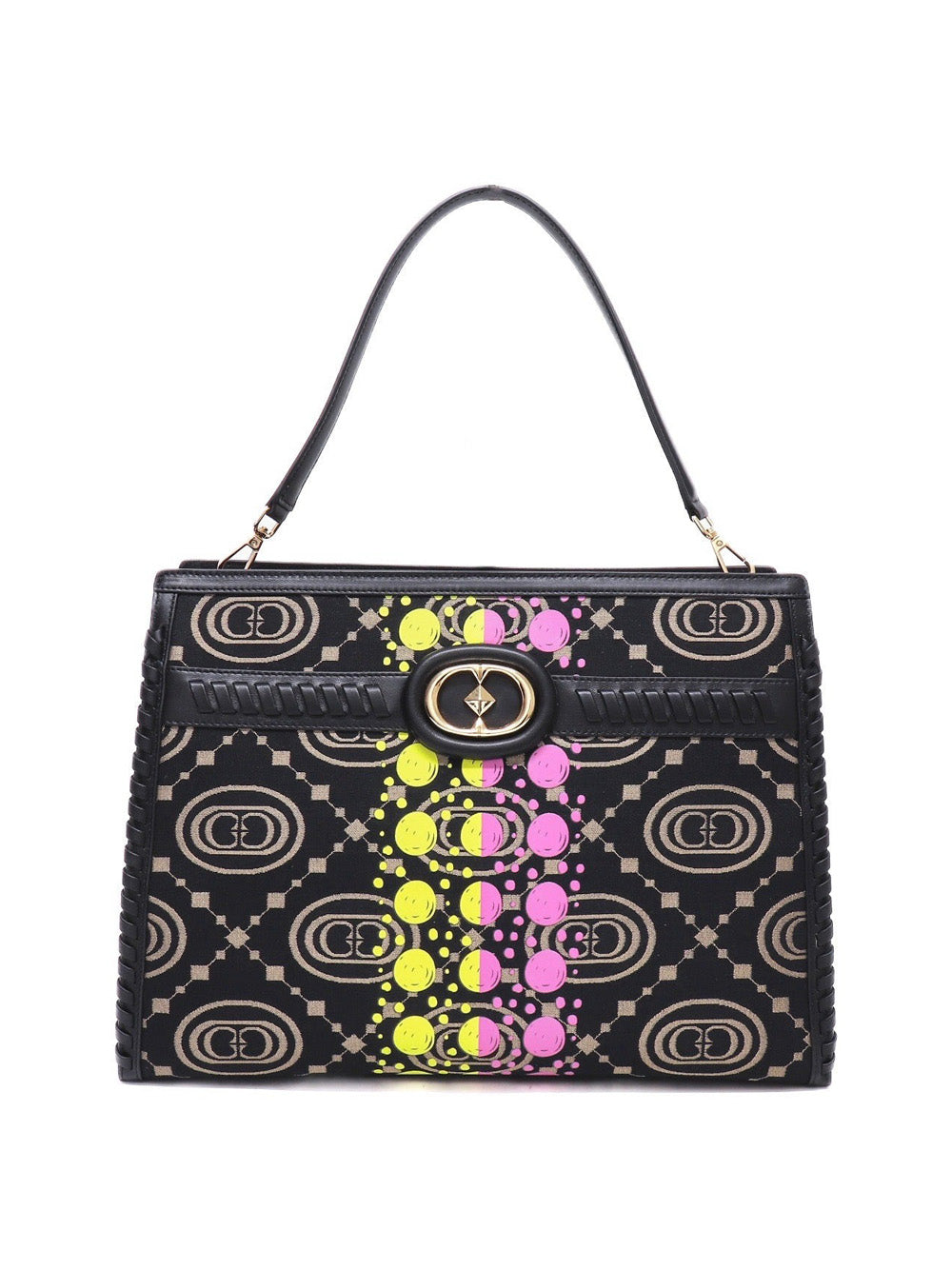 Borsa Shopper La Carrie Monogram Big da Donna - Nero