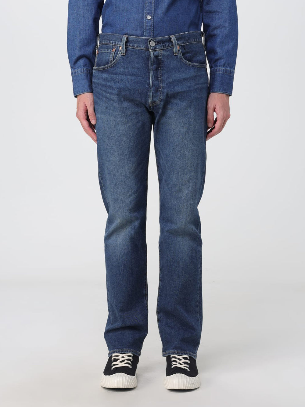 Jeans Regular Levis 501 da Uomo - Denim