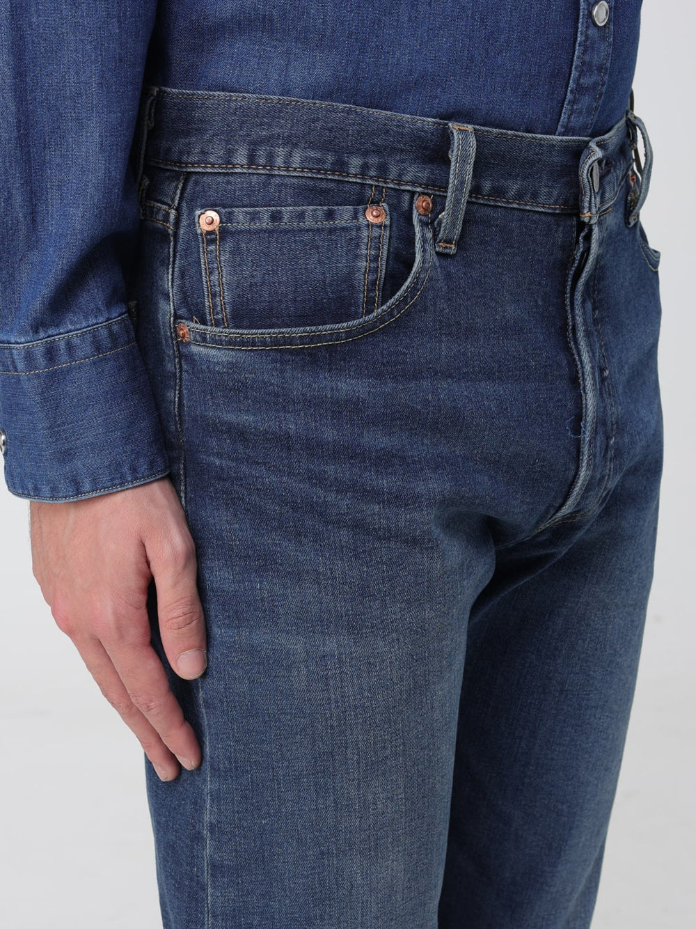 Jeans Regular Levis 501 da Uomo - Denim