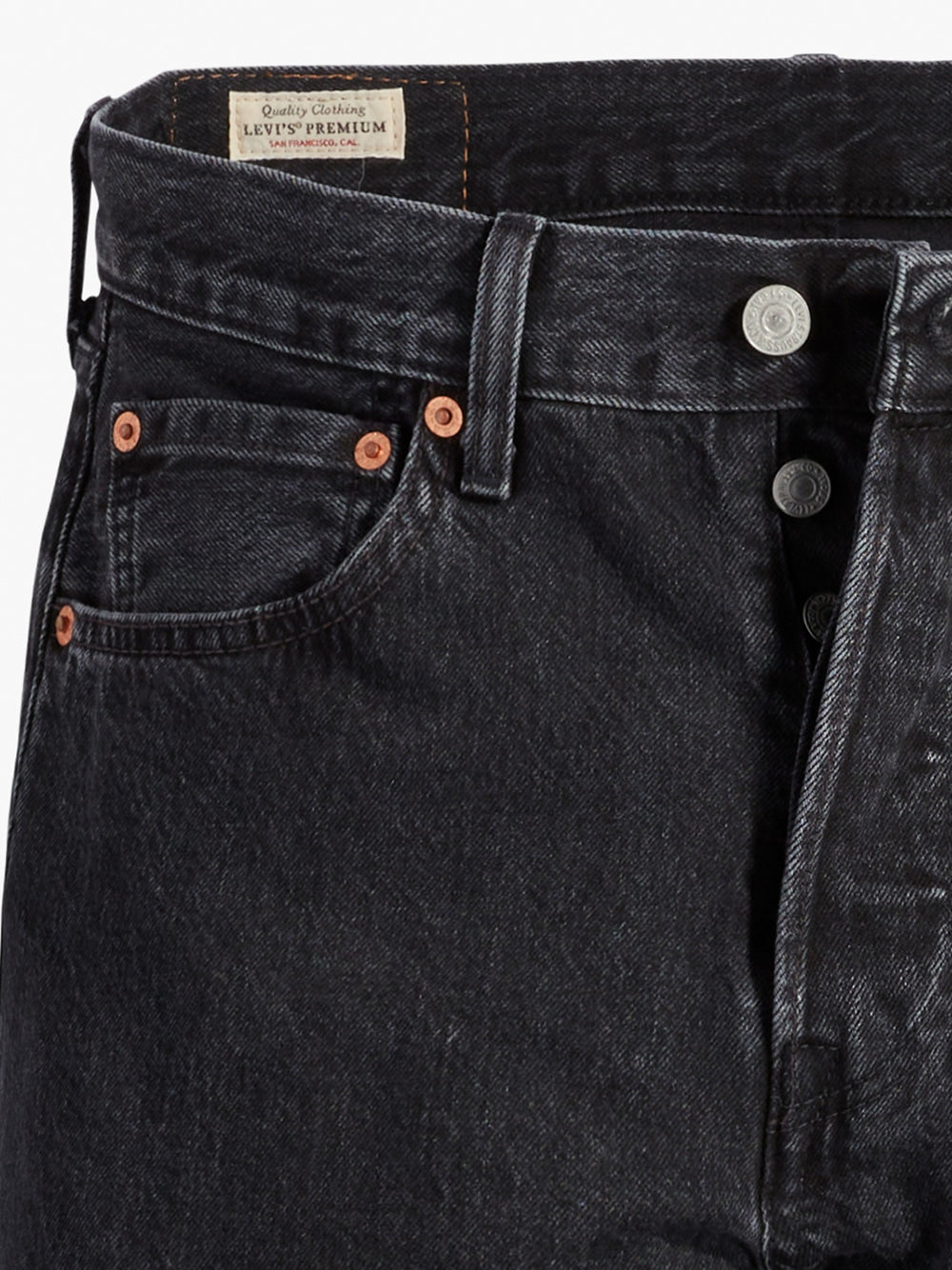 Jeans Regular Levis 501 da Uomo - Nero