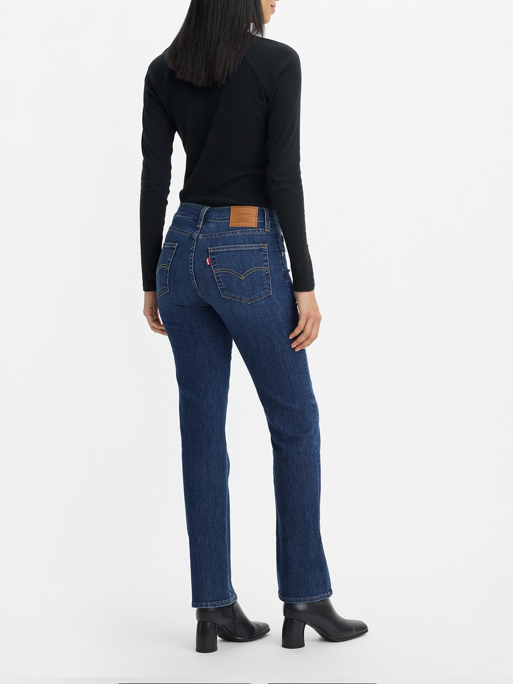 Jeans Straight Levis 724 High Rise da Donna - Denim