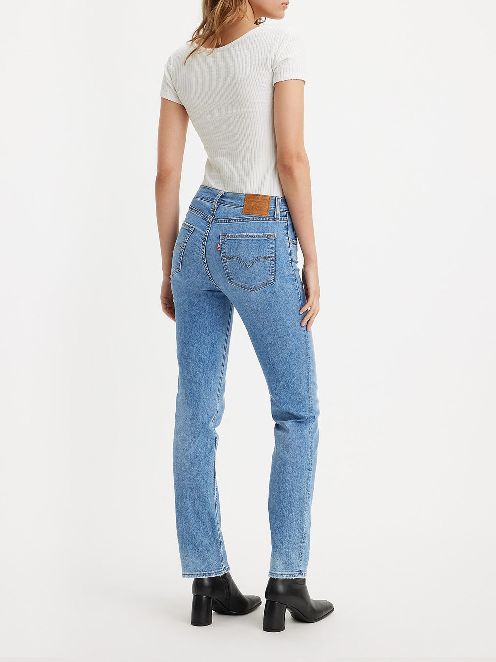 Jeans Straight Levis 724 High Rise da Donna - Denim