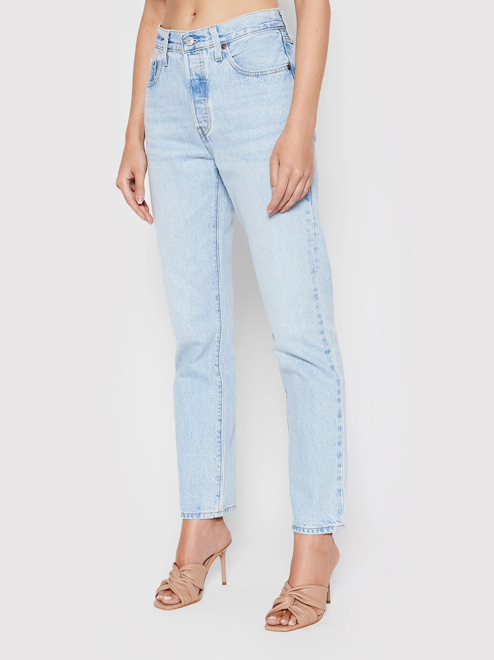 Jeans Mom Levis 501 Crop da Donna - Denim