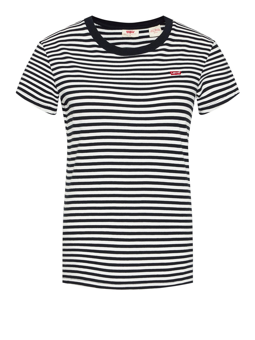 T-shirt Levis Perfect Tee Script Red da Donna - Nero Bianco Multicolore