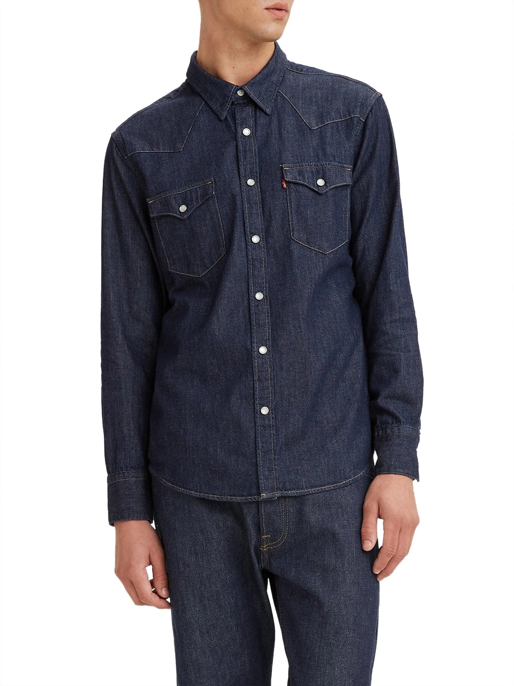 Camicia Jeans Levis Barstow Western Standard da Uomo - Denim