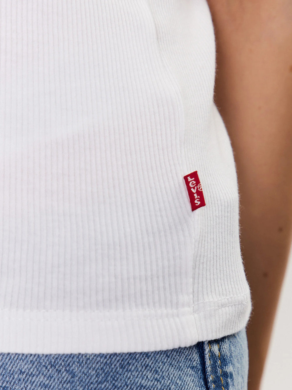 Canotta Levis Essential Rib da Donna - Bianco