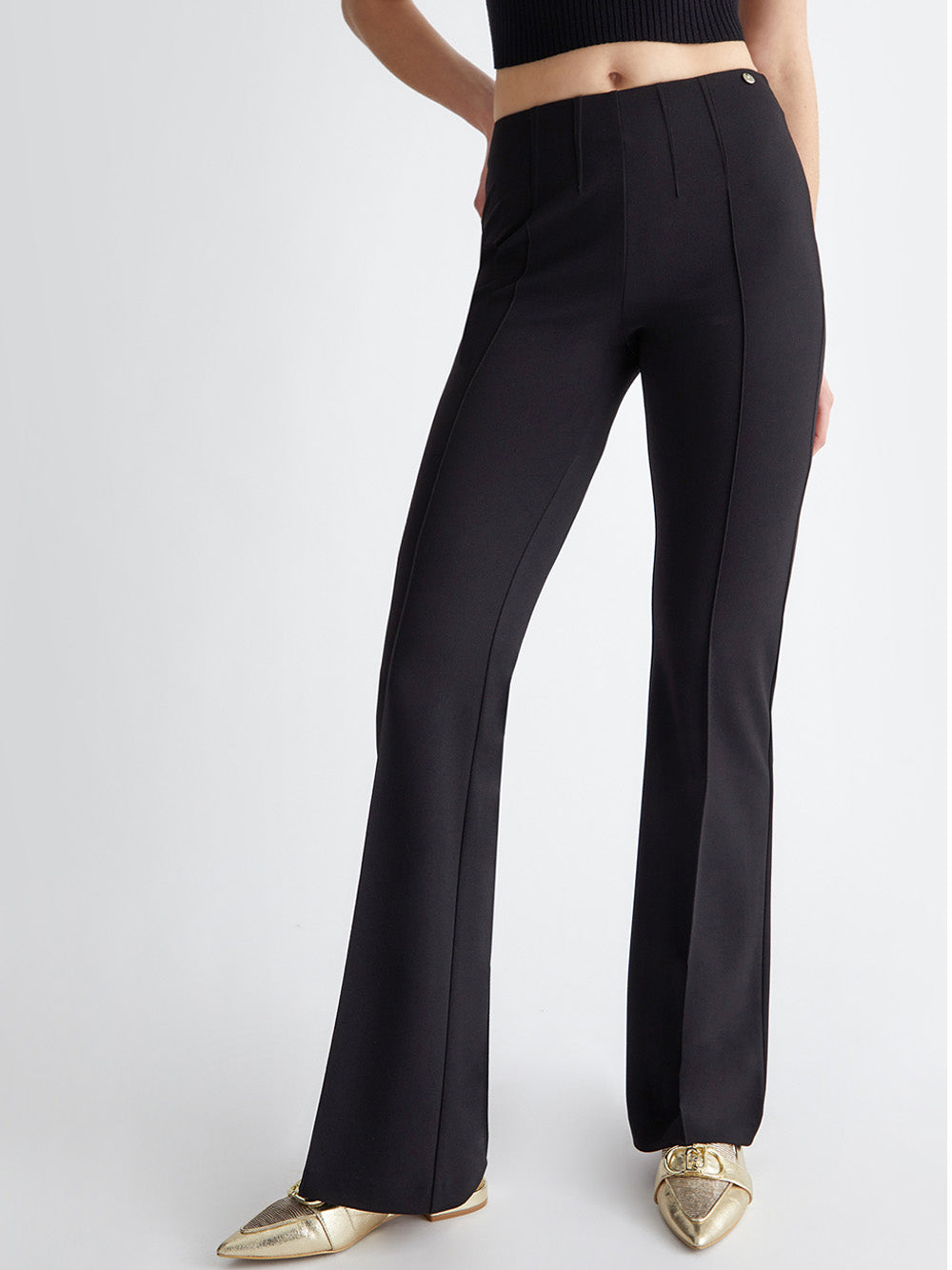 Pantalone Zampa Liu Jo Vita Alta da Donna - Nero