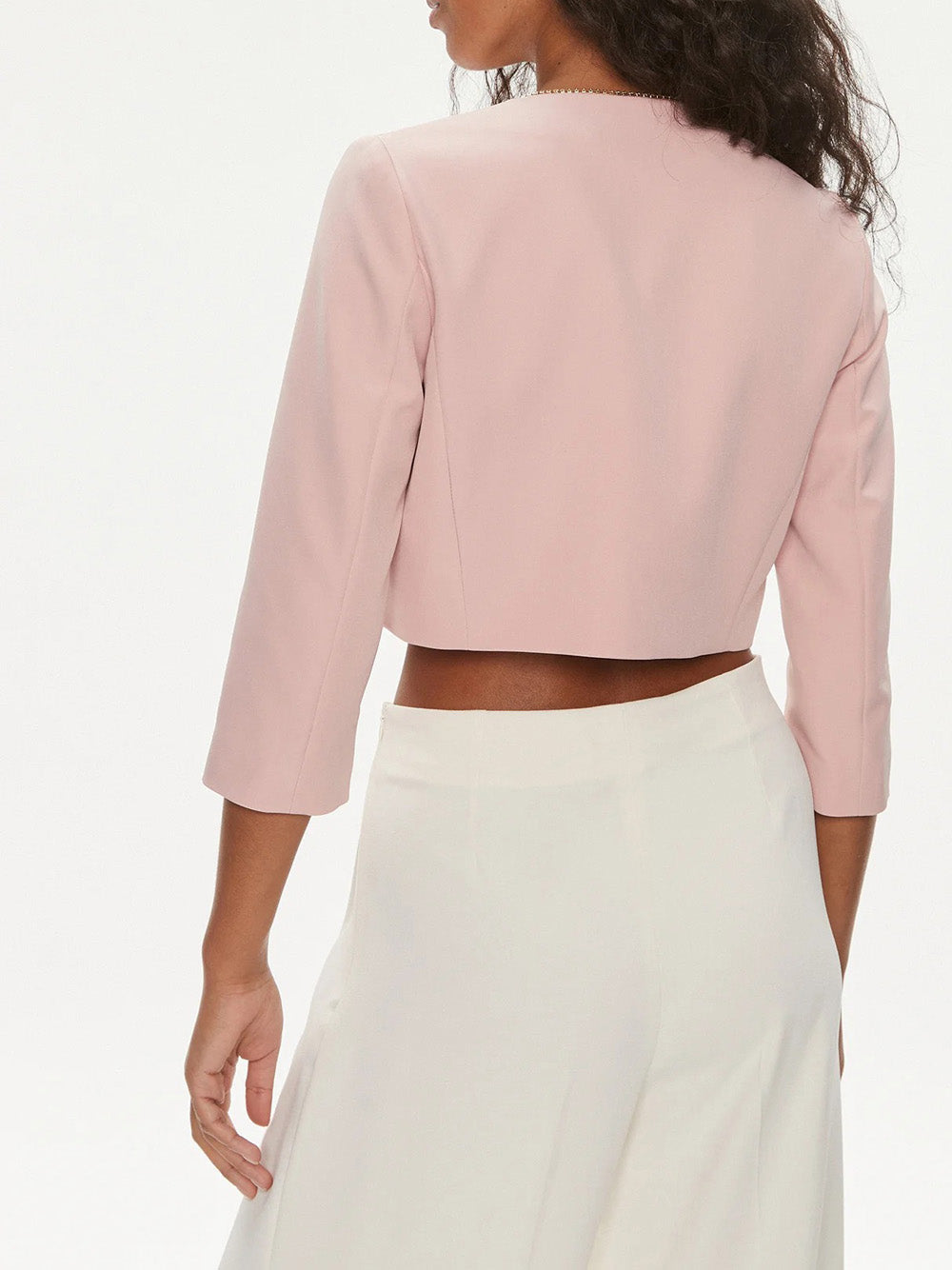 Blazer Liu Jo Cropped da Donna - Rosa