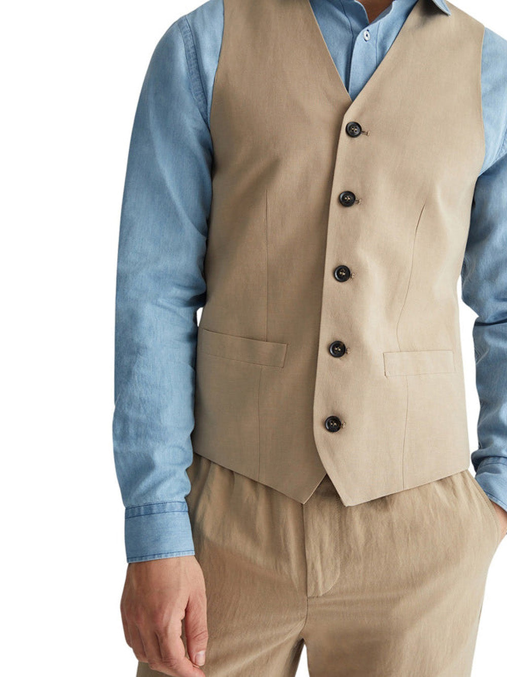 Gilet Liu Jo Vestlinen da Uomo - Beige