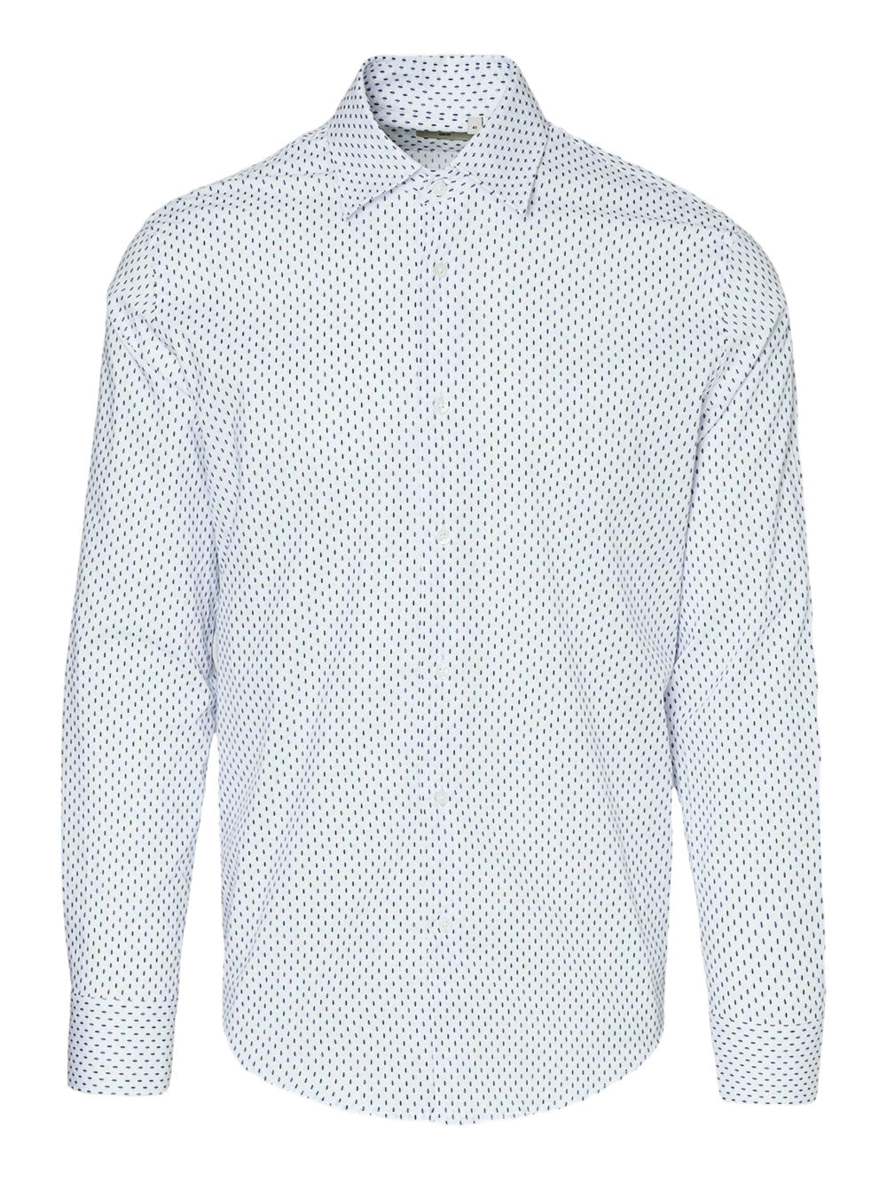 Camicia Casual Liu Jo Slim Milanorumble da Uomo - Bianco Blu