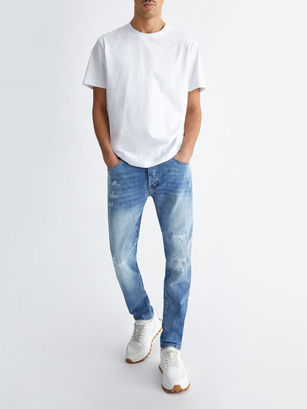 T-shirt Liu Jo Teejmirror da Uomo - Bianco