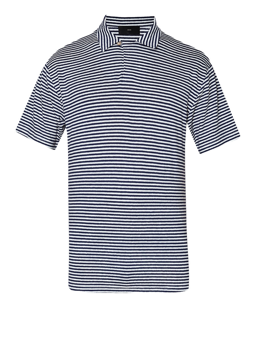 Polo Liu Jo Cubastripe da Uomo - Bianco Blu