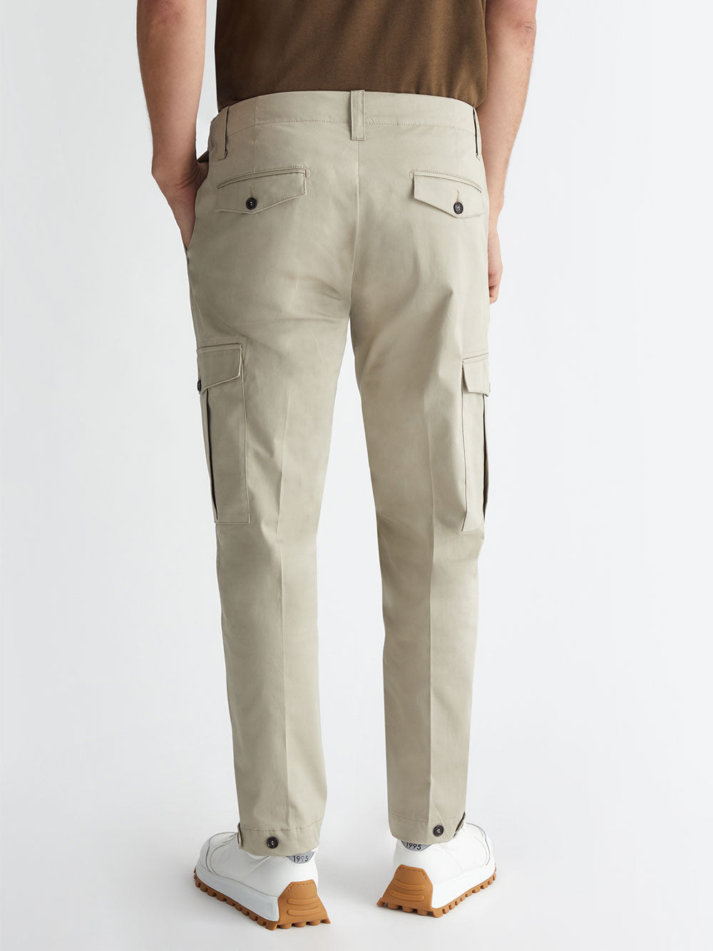 Pantalone Cargo Liu Jo Regular Cargotela da Uomo - Beige