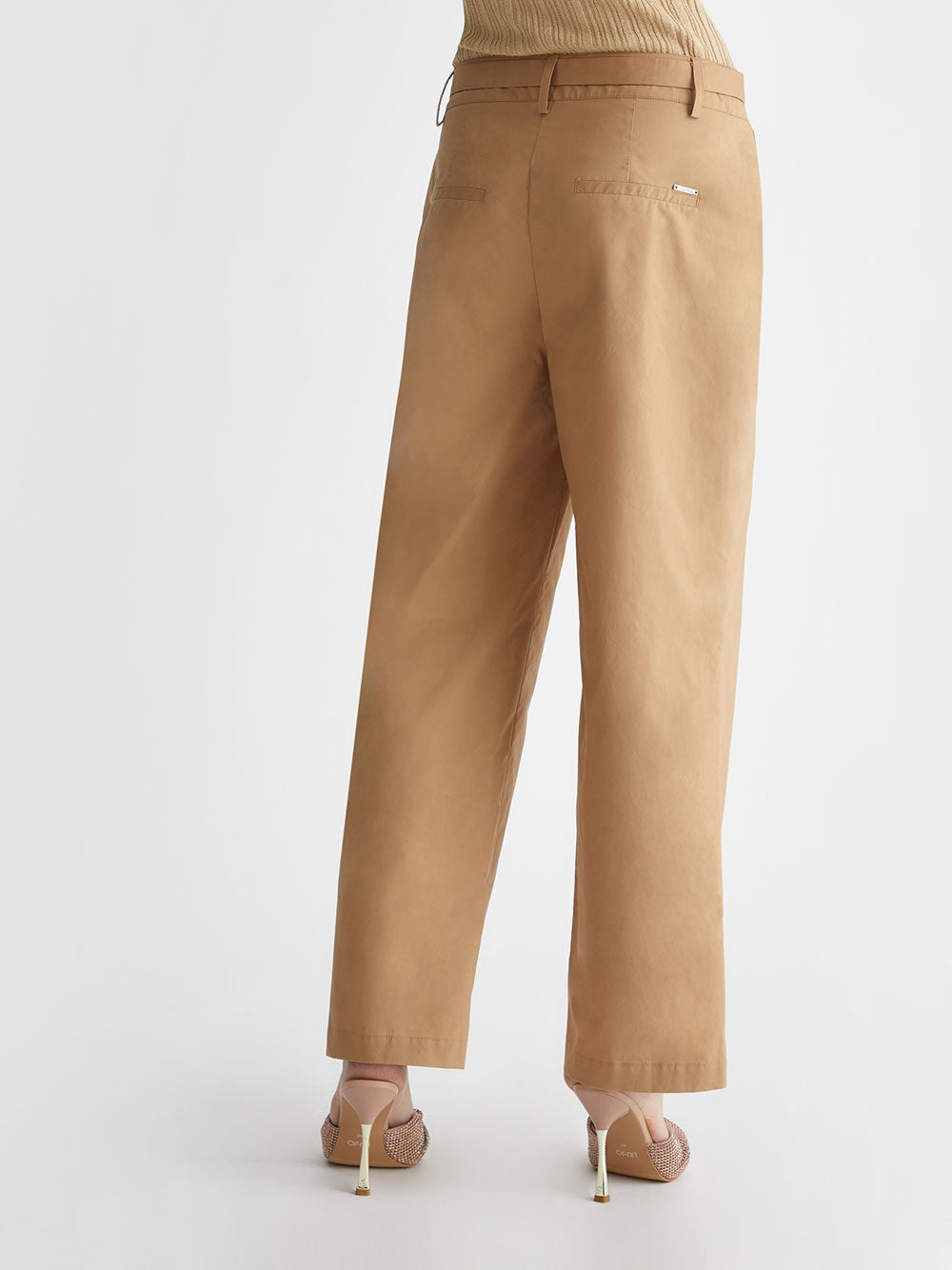 Pantalone Palazzo Liu Jo Jewel da Donna - Beige