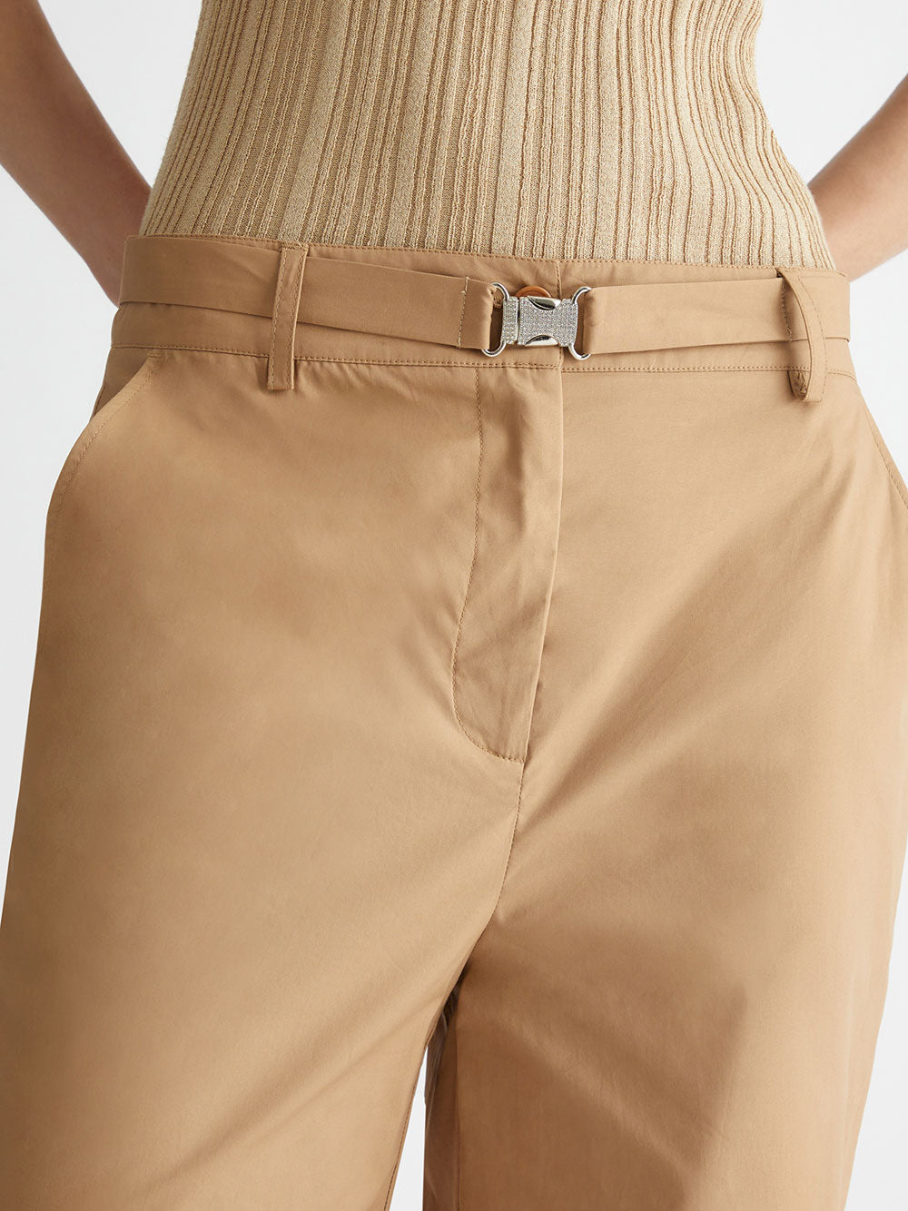 Pantalone Palazzo Liu Jo Jewel da Donna - Beige