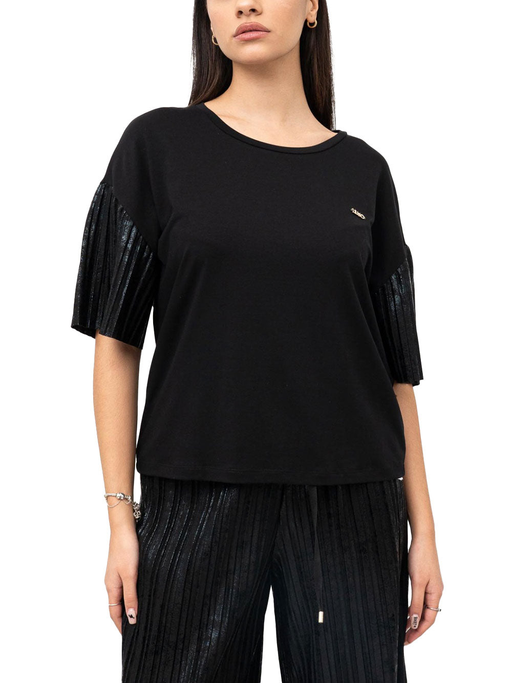 T-shirt Liu Jo da Donna - Nero