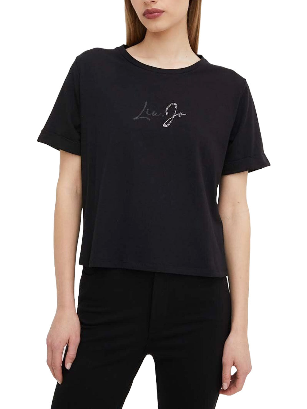 T-shirt Liu Jo da Donna - Nero