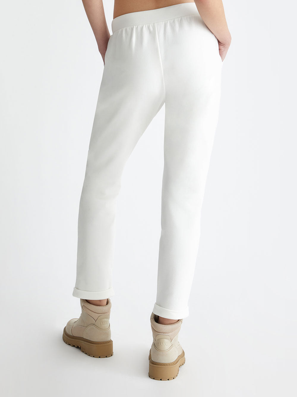 Pantalone Jogger Liu Jo da Donna - Bianco