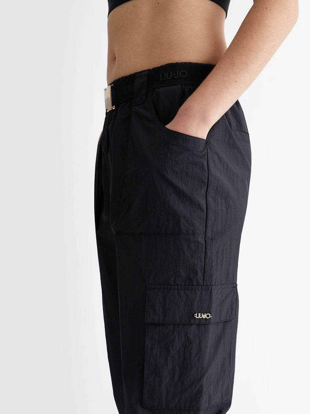 Pantalone Cargo Liu Jo da Donna - Nero