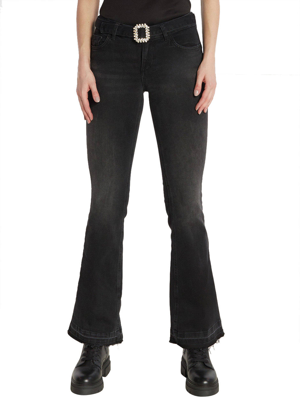 Jeans a Zampa Liu Jo Up Beat da Donna - Nero