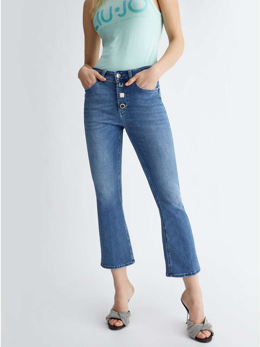 Jeans a Zampa Liu Jo Princess HW da Donna - Denim