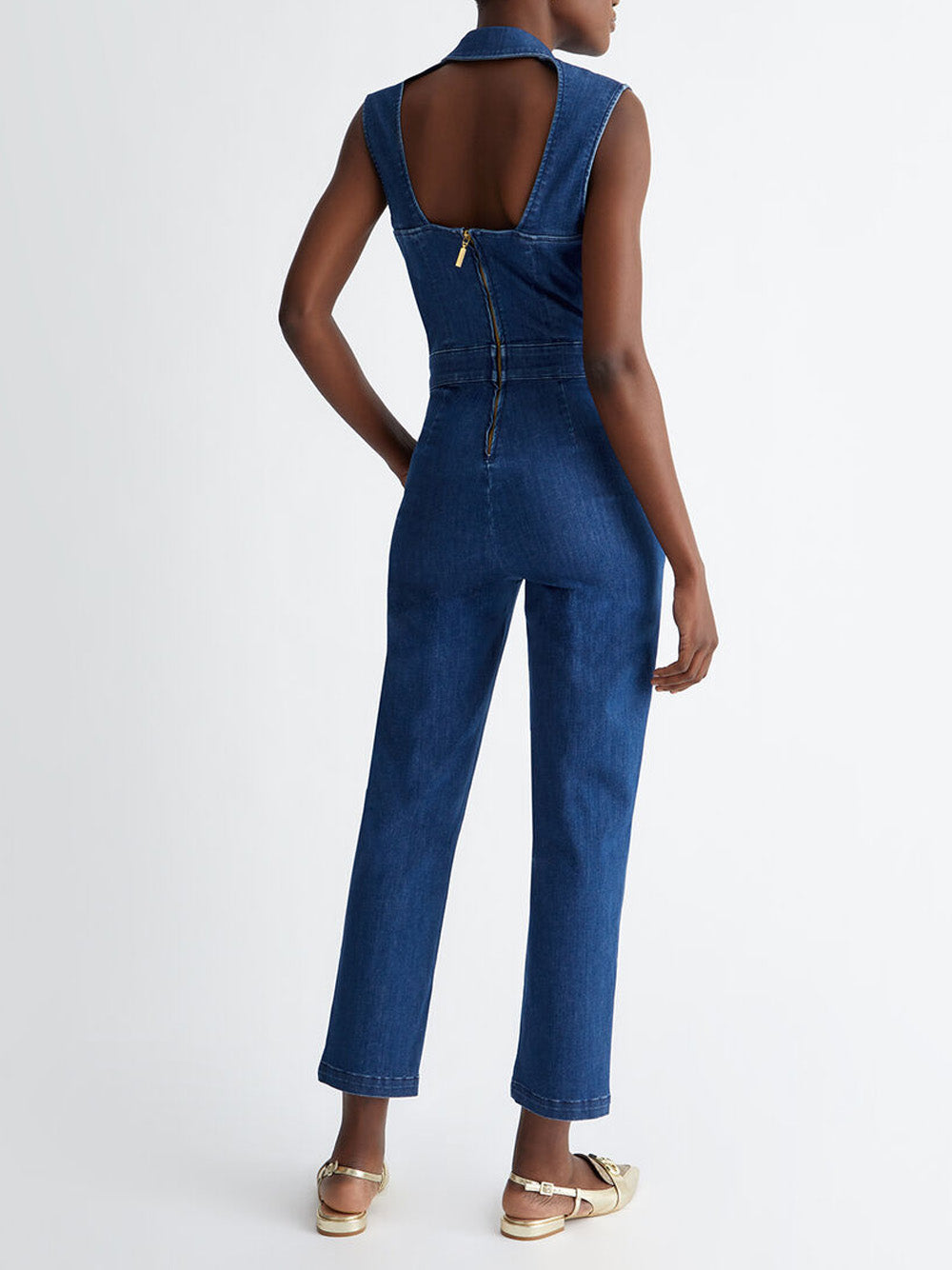 Jumpsuit Liu Jo Back Cut Out da Donna - Denim