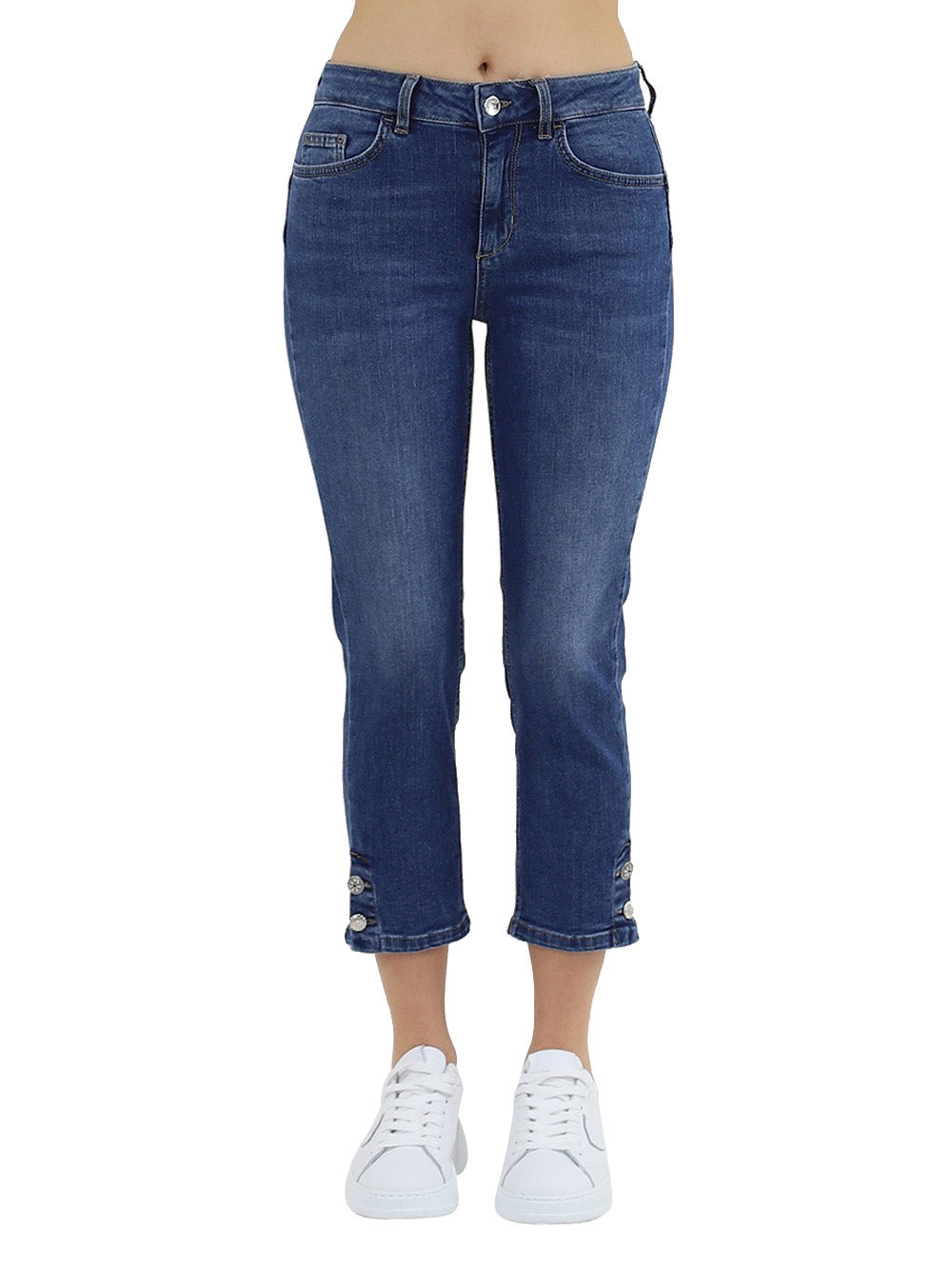 Jeans Capri Liu Jo Classy Cropped HW da Donna - Denim