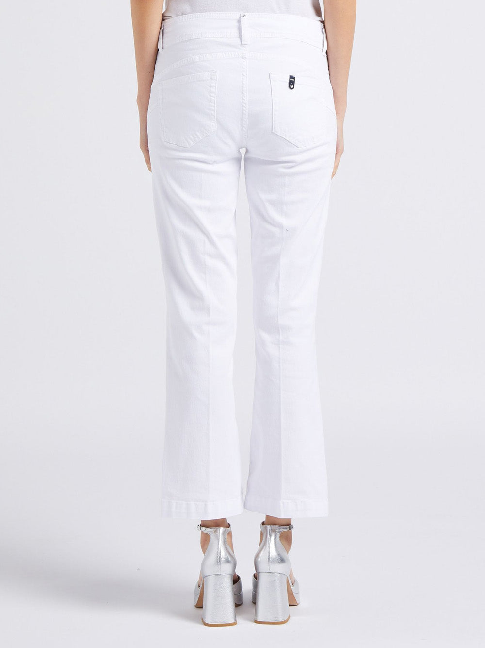 Pantalone Trombetta Liu Jo Fly Reg.W.Braid da Donna - Bianco