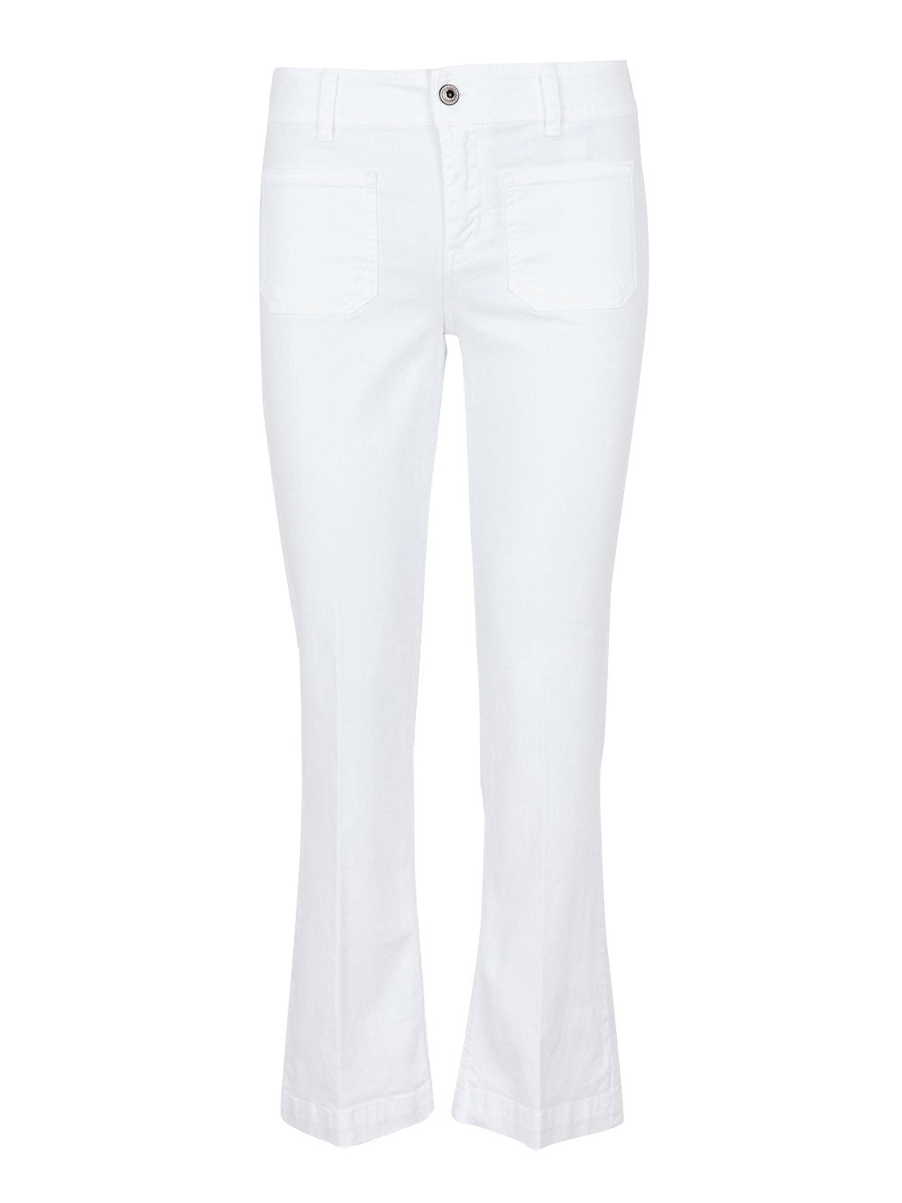 Pantalone Trombetta Liu Jo Fly Reg.W.Braid da Donna - Bianco