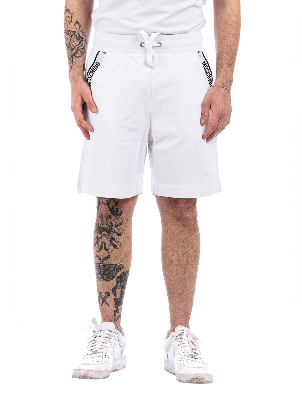 Shorts Sportivi Love Moschino da Uomo - Bianco