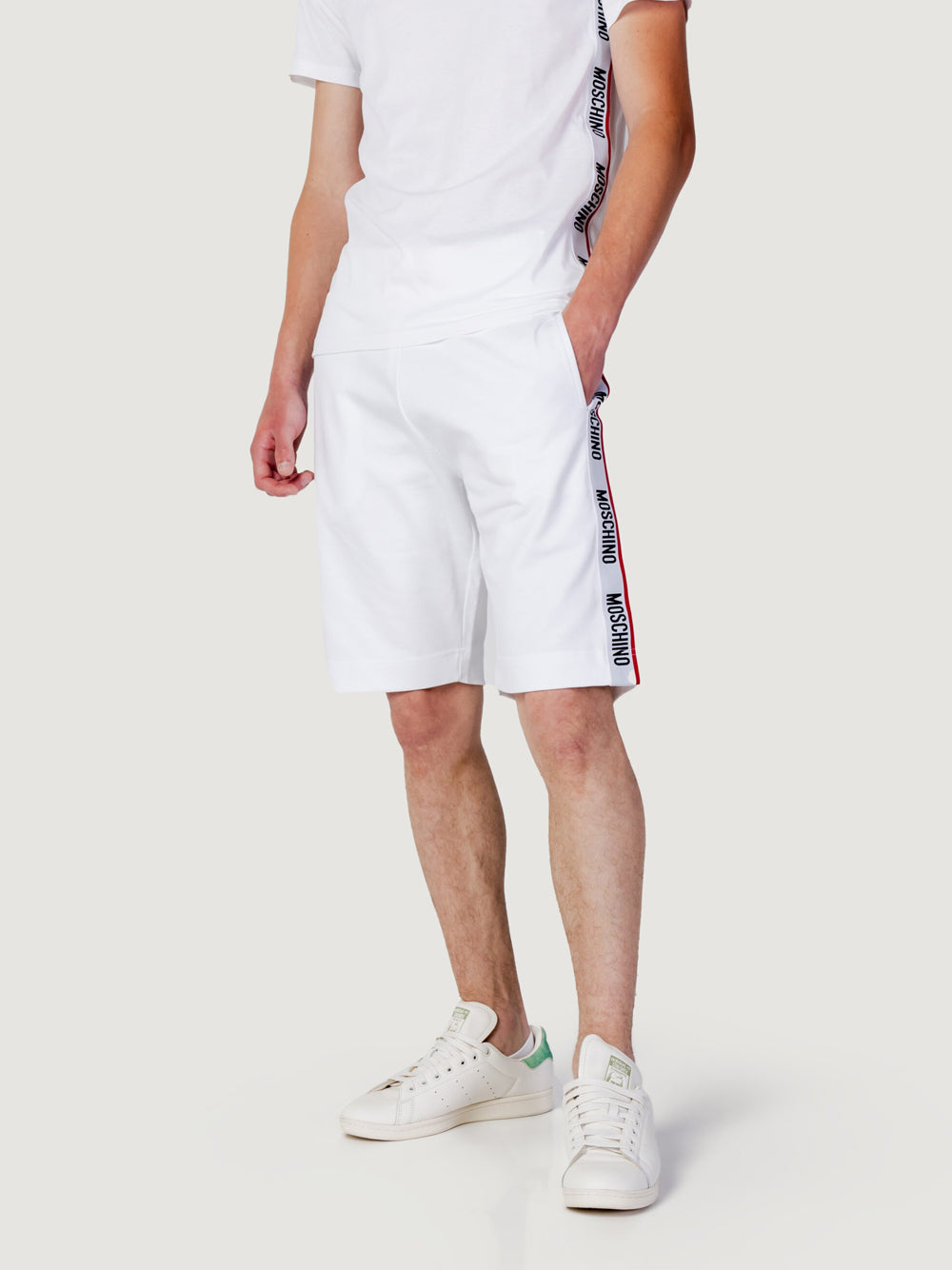 Shorts Sportivi Love Moschino da Uomo - Bianco