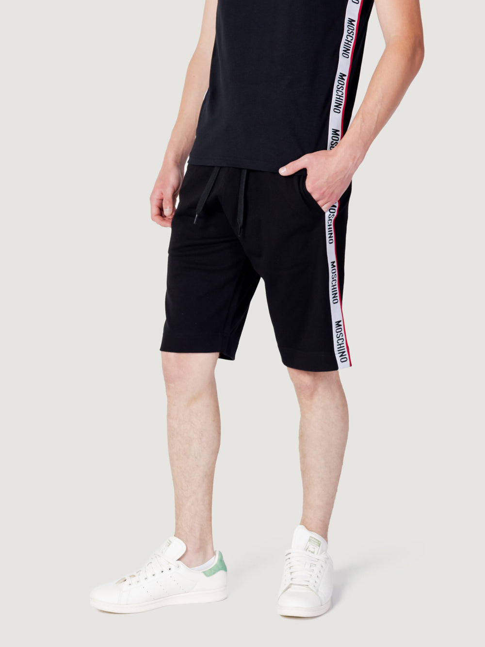 Shorts Sportivi Love Moschino da Uomo - Nero