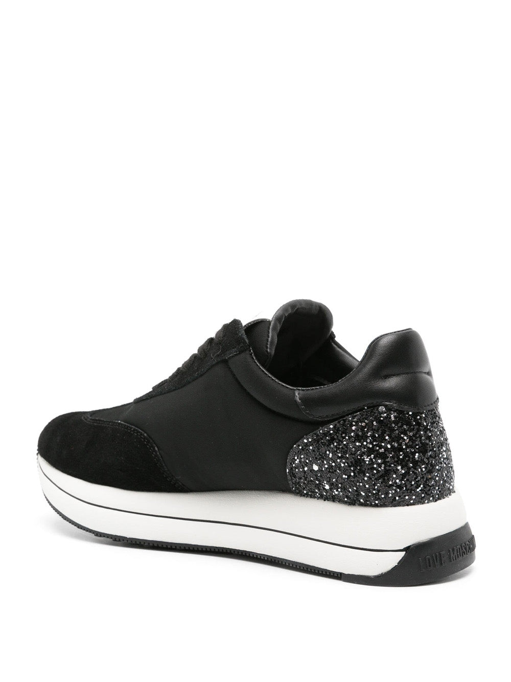 Sneakers Love Moschino Run40 Mix da Donna - Nero