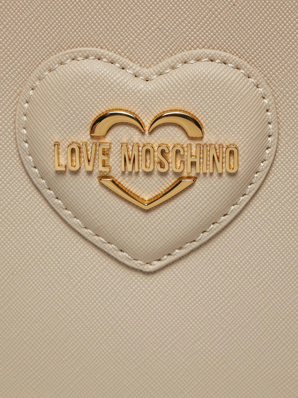 Borsa Shopper Love Moschino da Donna - Avorio