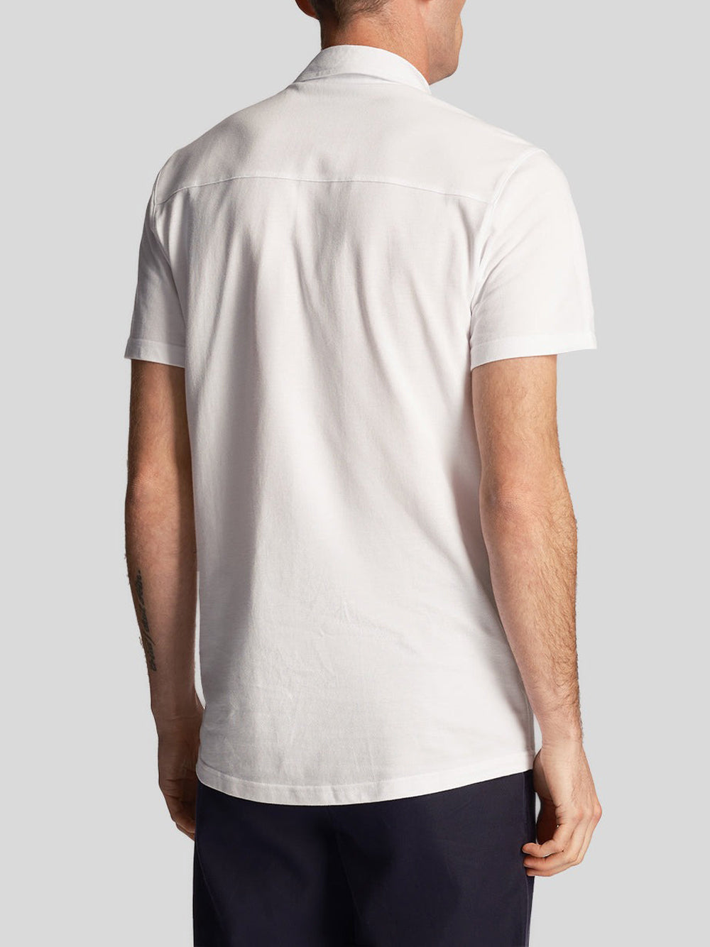 Lyle & Scott Camicia Lyle &amp; Scott Pique da Uomo - Bianco