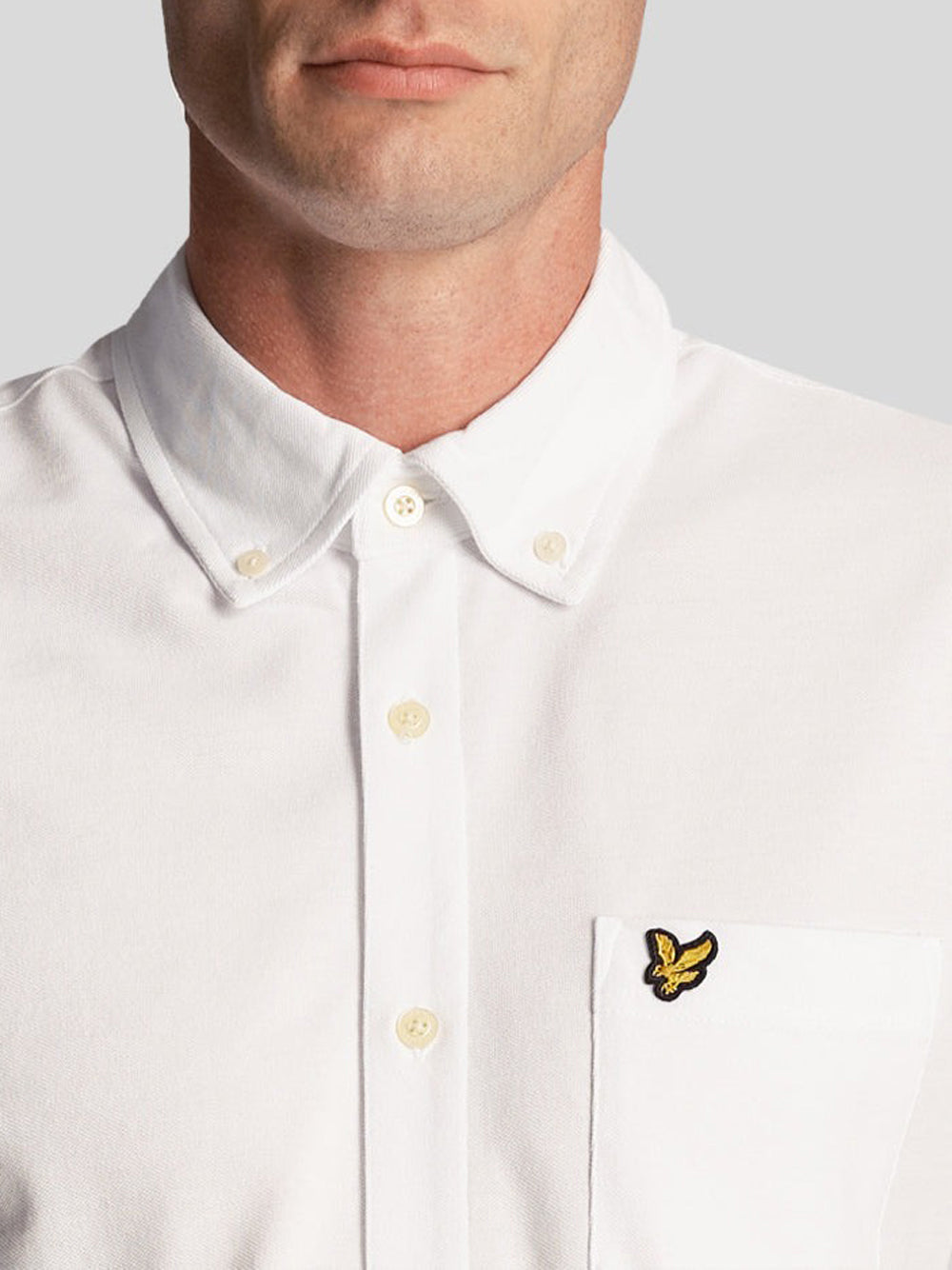 Lyle & Scott Camicia Lyle &amp; Scott Pique da Uomo - Bianco