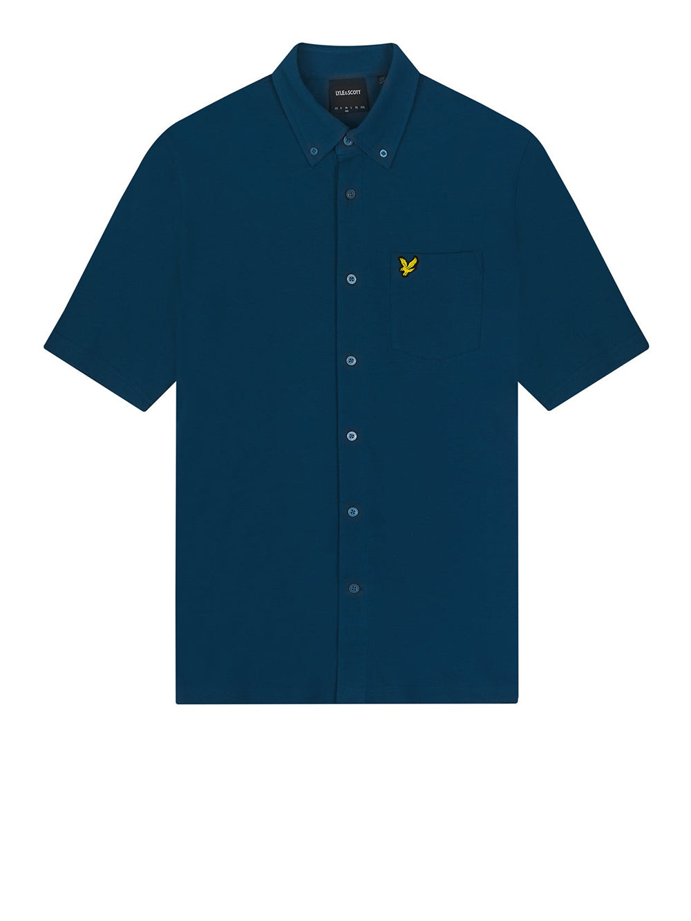 Lyle & Scott Camicia Lyle &amp; Scott Pique da Uomo - Blu