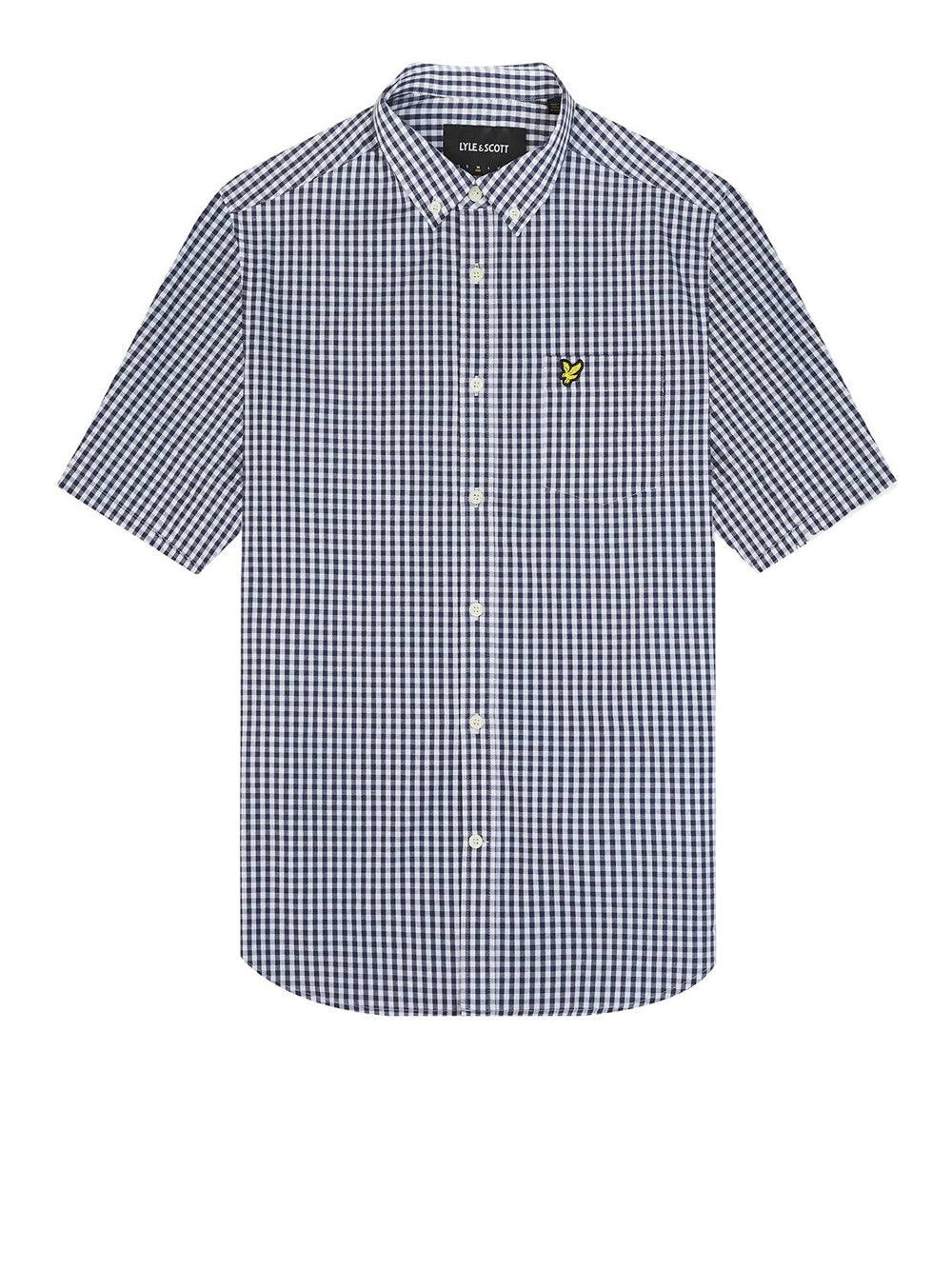 Lyle & Scott Camicia Lyle &amp; Scott Slim Fit Gingham da Uomo - Blu