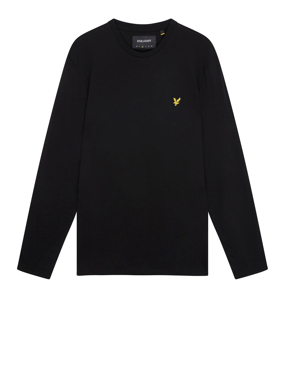 Lyle & Scott T-shirt Lyle &amp; Scott Plain L/S da Uomo - Nero