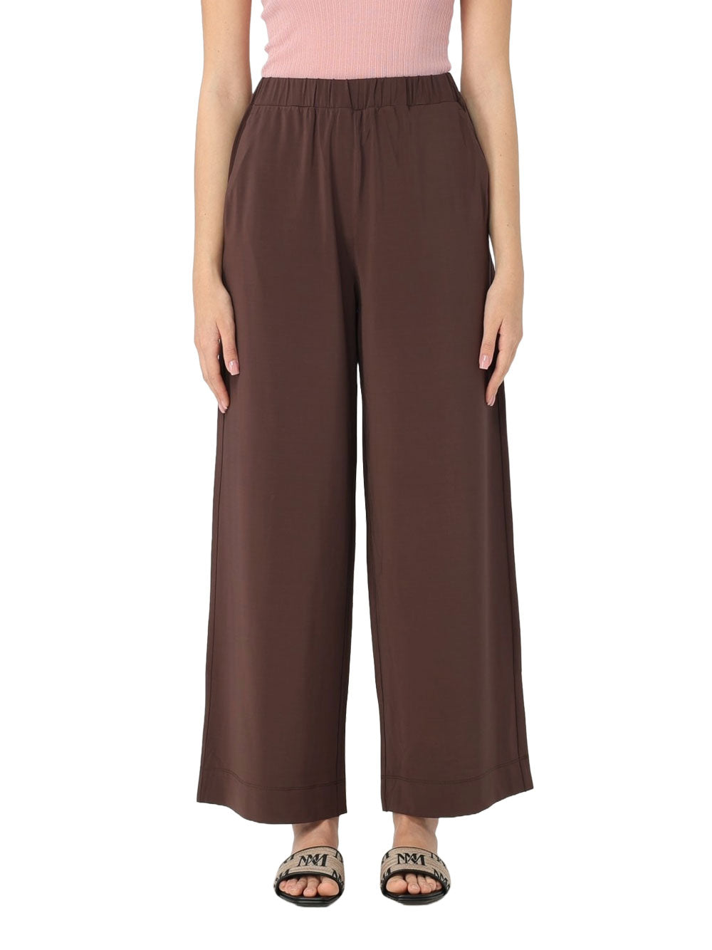 Pantalone Palazzo Max Mara Ring da Donna - Marrone