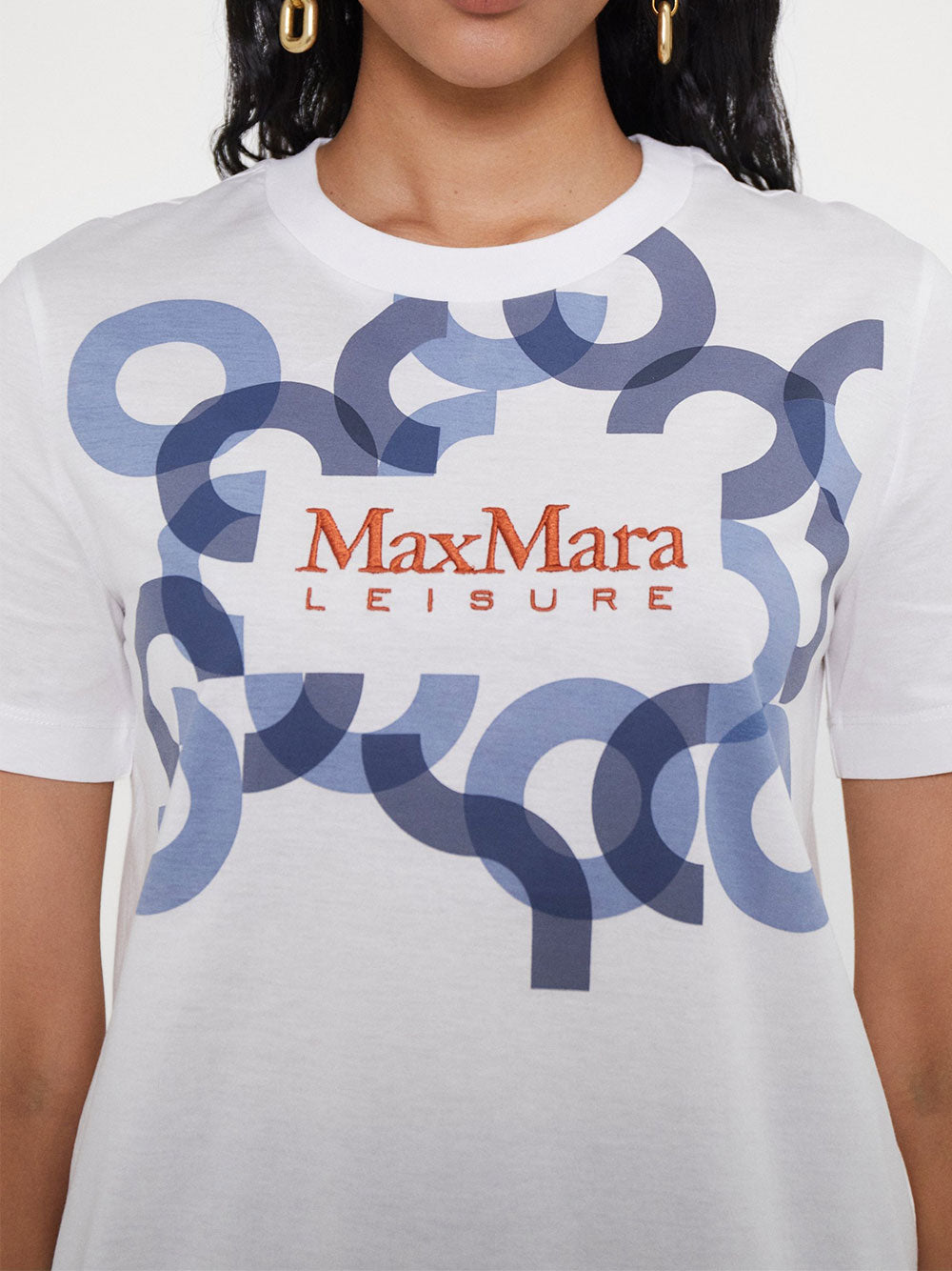 T-shirt Max Mara Obliqua da Donna - Bianco