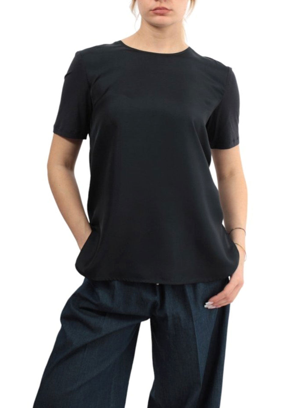 T-shirt Max Mara Fuoco da Donna - Blu