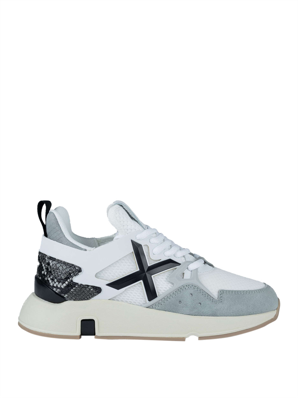 Sneakers Munich Clik da Donna - Grigio Bianco