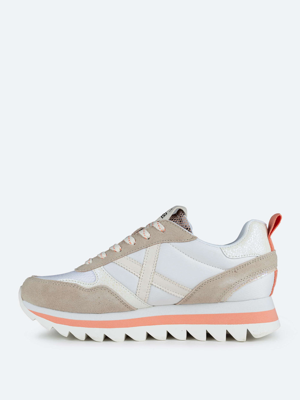 Sneakers Munich Ripple 61 da Donna - Beige Bianco