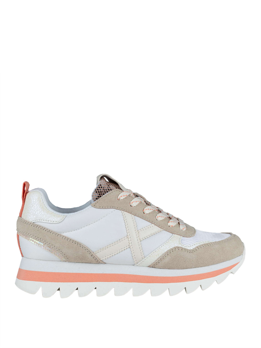 Sneakers Munich Ripple 61 da Donna - Beige Bianco