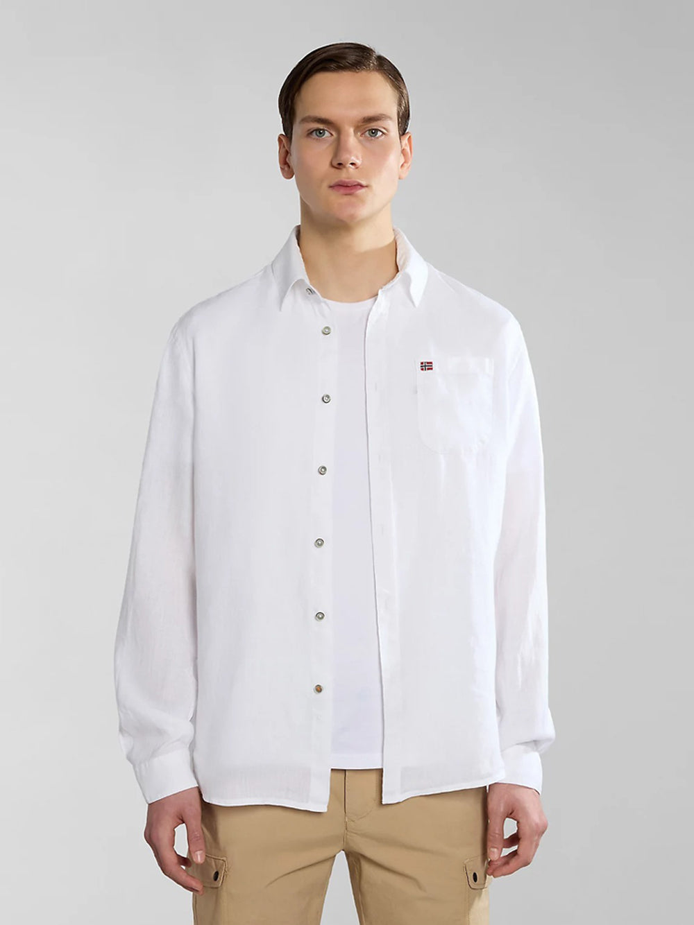 Camicia Casual Napapijri da Uomo - Bianco