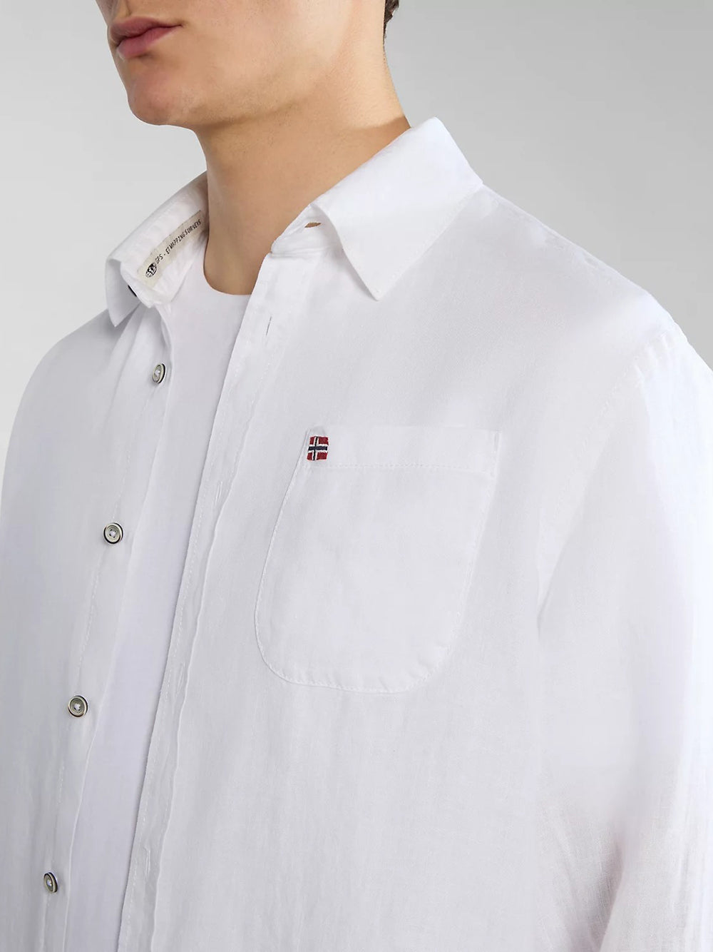 Camicia Casual Napapijri da Uomo - Bianco