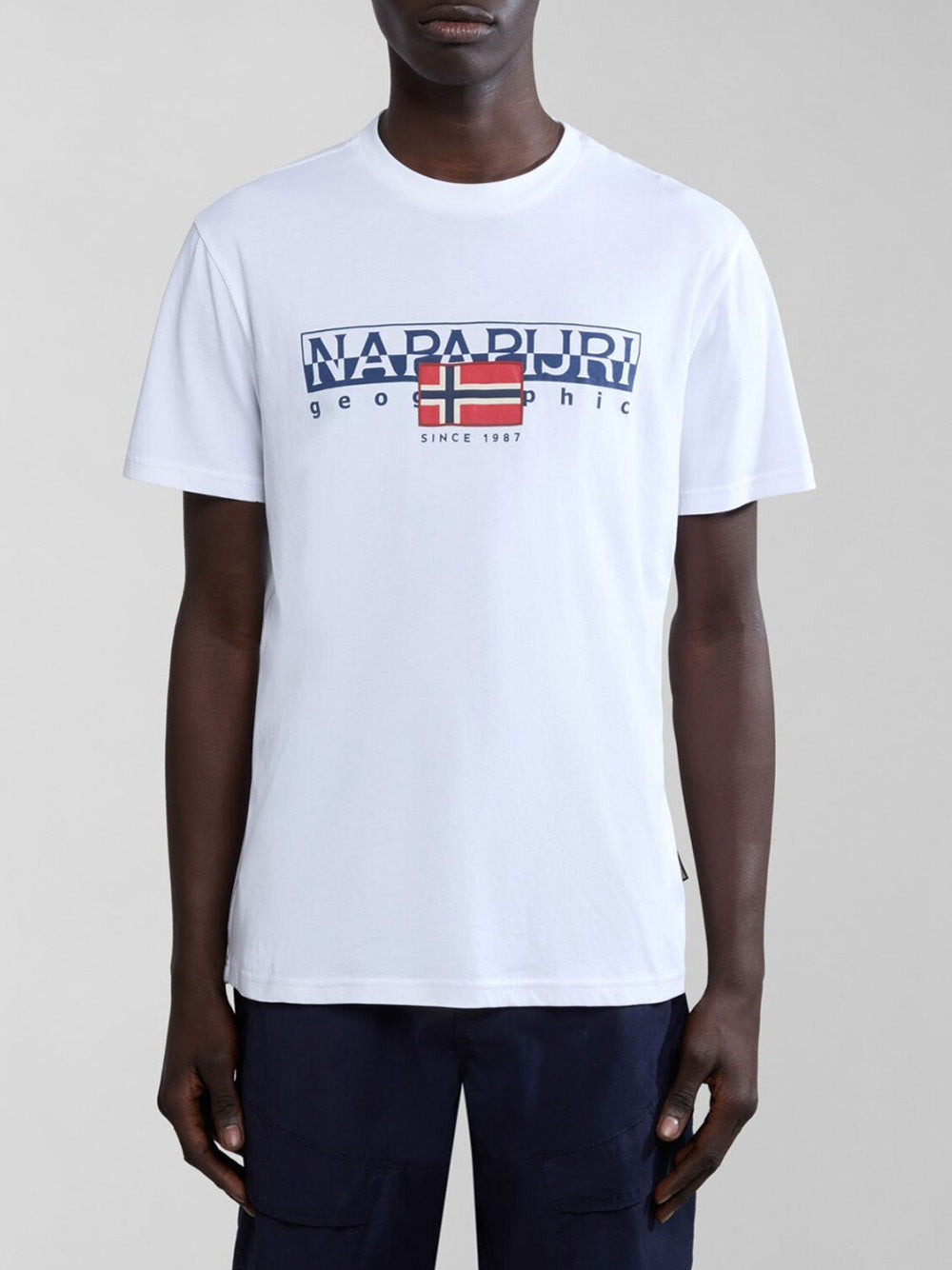 T-shirt Napapijri S-Aylmer da Uomo - Bianco